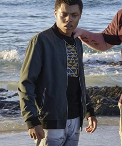 Reed Shannon TV Series The Wilds Black Bomber Jacket