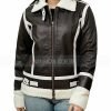 8 Mile Brittany Murphy Brown Shearling Leather Jacket