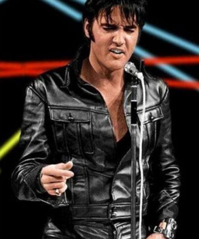 Elvis Presley Comeback Special American Singer Leather Jacket
