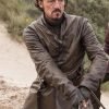 Jerome Flynn TV series Game of Thrones Brown Leather Jacket