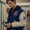 Teddy Harrington Devil in Ohio TV Series Blue Letterman Jacket