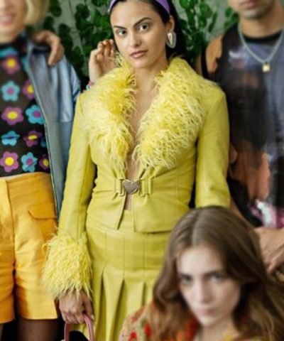 Do Revenge 2022 Drea Yellow Leather Jacket