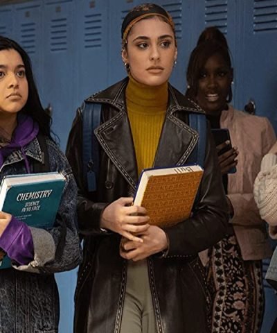 Ms Marvel TV Series Yasmeen Fletcher Black Leather Coat