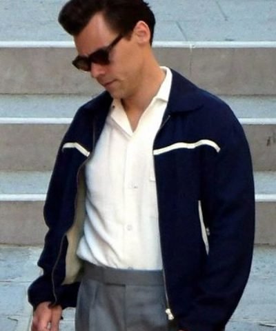My Policeman 2022 Harry Styles Blue Jacket
