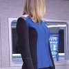 The Orville Season 01 Adrianne Palicki Blue Leather Jacket