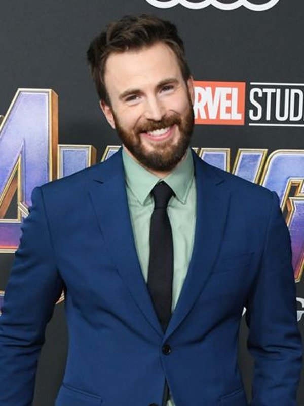 Avengers Endgame 2019 Chris Evans Blue Suit
