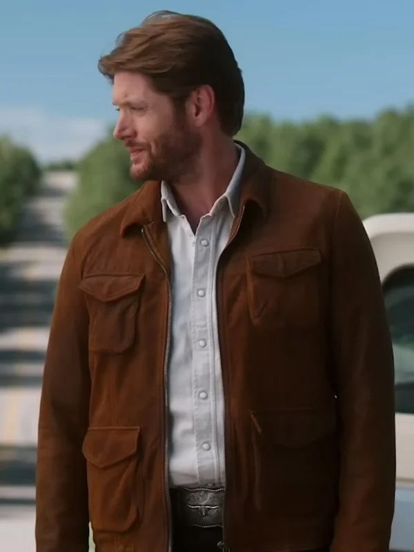 Big SkySheriff Beau Arlen Brown Jacket Big Sky Season 3 Jensen Ackles Brown Cotton Jacket