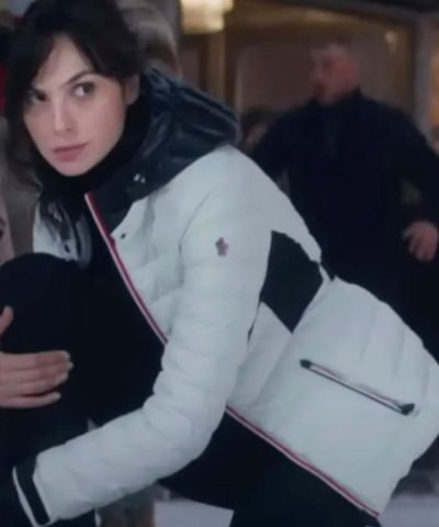 Heart of Stone Gal Gadot 2023 Hooded White Puffer Jacket