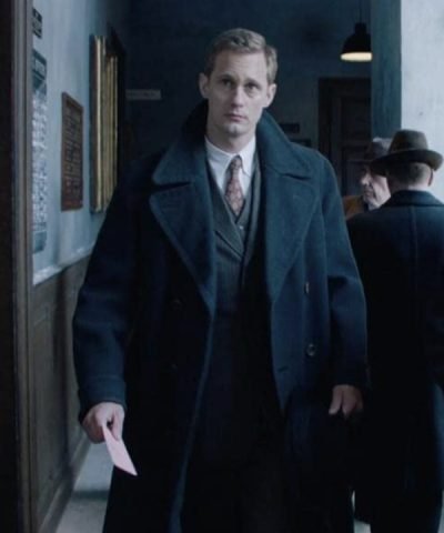The Aftermath Alexander Skarsgård Black Trench Coat
