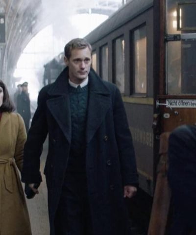 The Aftermath Alexander Skarsgård Black Trench Coat