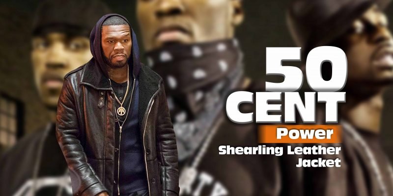 50 Cent Power Series Shearling Leather Jacket