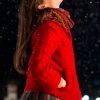 I Hate Christmas TV Series Pilar Fogliati Red Wool Jacket