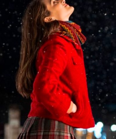 I Hate Christmas TV Series Pilar Fogliati Red Wool Jacket