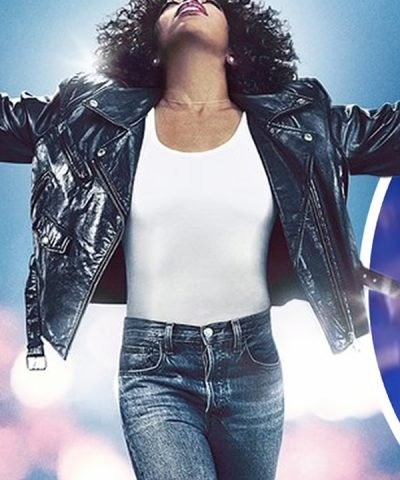 I Wanna Dance with Somebody Naomi Ackie Black Leather Jacket