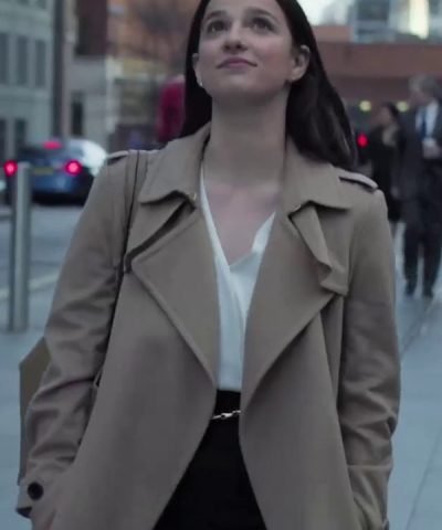 Industry S01 Marisa Abela Brown Wool Coat