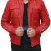 Movie The Fall Guy Ryan Gosling Red Track Jacket