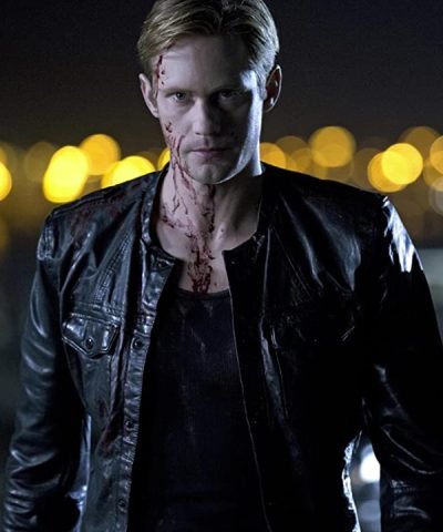 True Blood Season 06 Alexander Skarsgård Black Leather Jacket