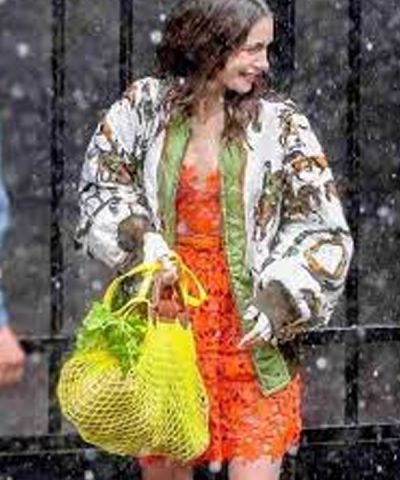 TV Series Emily in Paris Lily Collins Bomber Jacket