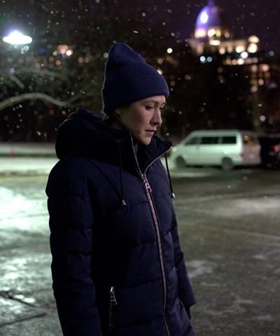 Three Pines S1 Elle-Máijá Tailfeathers Blue Puffer Coat