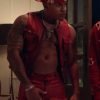 Rotimi House Party Movie 2023 Red Leather Vest