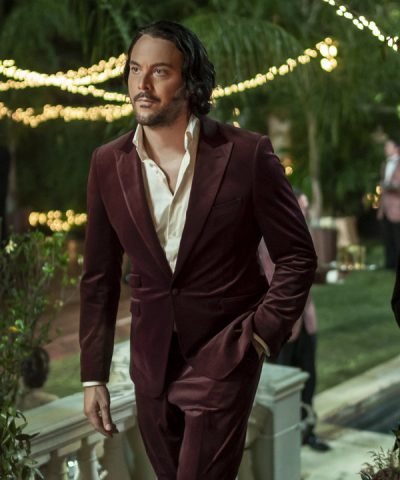 Jack Huston Mayfair Witches Maroon Blazer