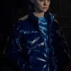 Wednesday Johnna Dias-Watson Blue Puffer Jacket