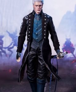 Video Game Devil May Cry 4 Dante Action Figure Leather Coat