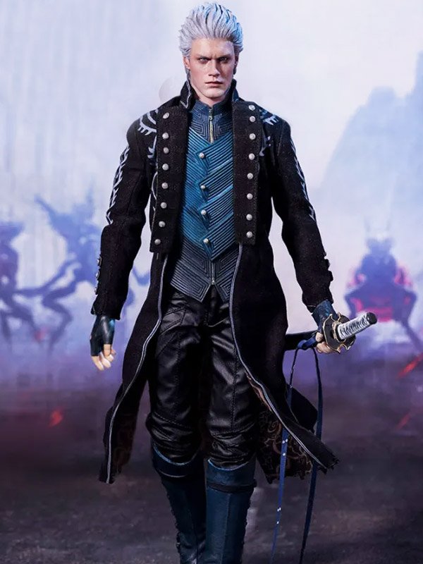 Devil May Cry 5 Vergil Black Wool Coat - Just American Jackets