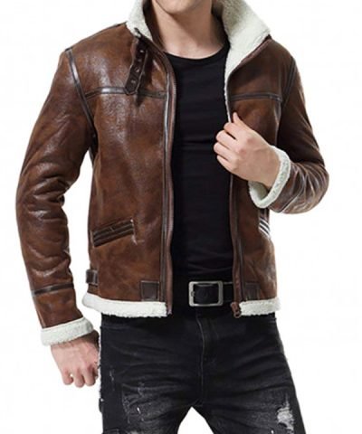 Bomber Style Brown Jacket