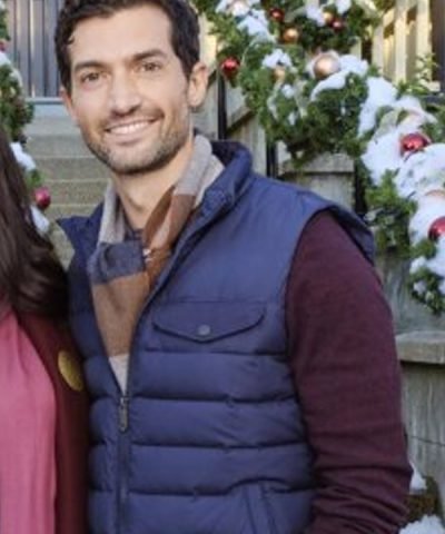 David Alpay The Christmas Ring Blue Puffer Vest