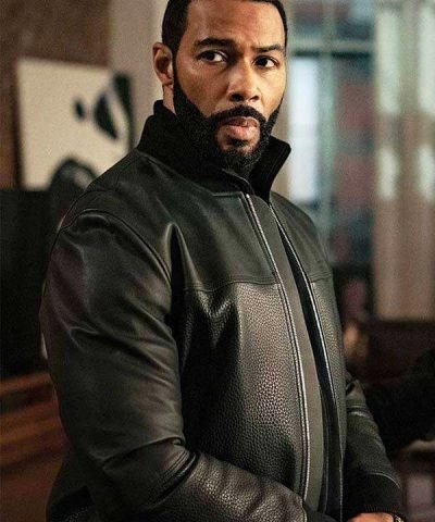 James 'Ghost' St.Patrick TV Series Power Omari Hardwick Black Leather Jacket