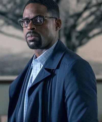 Sterling K. Brown This Is Us Blue Cotton Coat