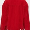 Serena Baker Willow Shields Spinning Out Red Corduroy Jacket