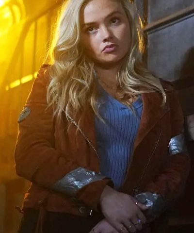 Natalie Alyn Lind Big Sky Brown Leather Jacket