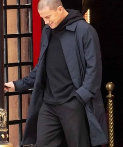 Channing Tatum Magic Mike’s Last Dance Blue Trench Coat