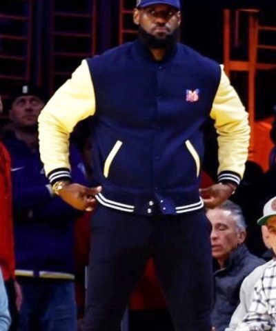 NBA 2023 LeBron James Varsity Bomber Jacket