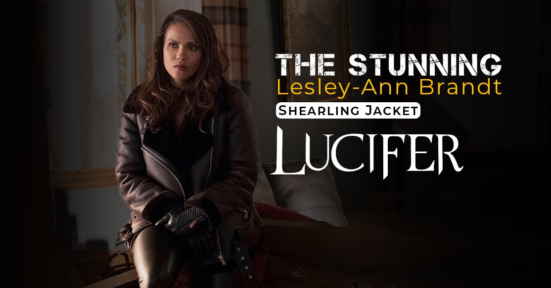 The Stunning Lesley-Ann Brandt Shearling Jacket