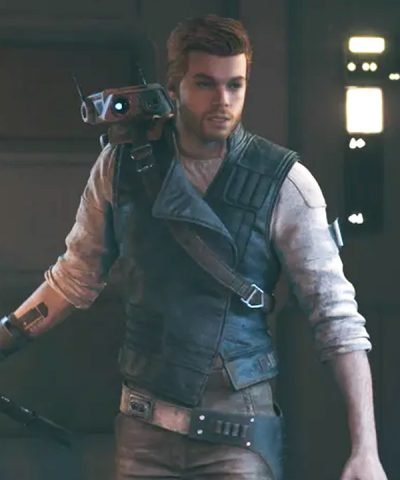 Game Star Wars Jedi Survivor (2023) Cal Kestis Blue Leather Vest