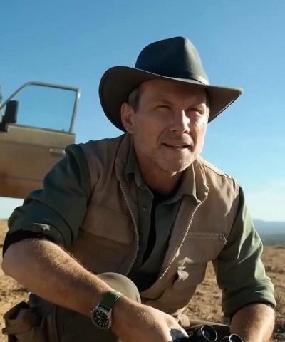 Richard Quinn Movie Chupa (2023) Christian Slater Beige Vest