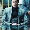 Marquis John Wick Chapter 4 (2023) Bill Skarsgård Grey Suit