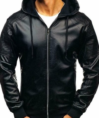 Motorcycle Bomber Leather Jacket