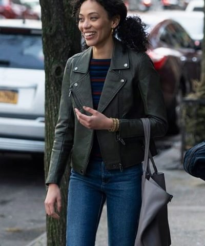 Violet Wheeler Manifest S04 Sarah Marie Rodriguez Black Leather Jacket