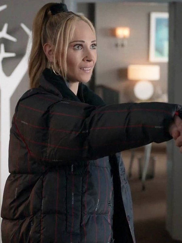 Ted Lasso Keeley Jones Jacket Keeley Jones Ted Lasso Black Puffer Jacket