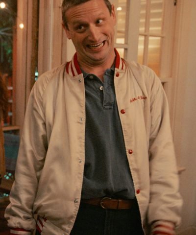 Tim Robinson White Varsity Jacket