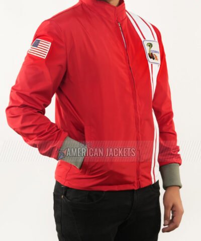 Matt Damon Red Cobra Bomber Jacket