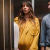 TV Series Based On A True Story (2023) Kaley Cuoco Yellow Trench Coat