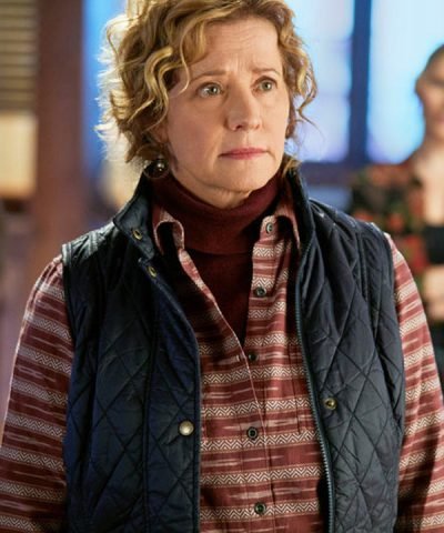 TV Series Ride (2023) Nancy Travis Black Quilted Vest