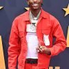Bet Awards Soulja Boy Red Cotton Jacket