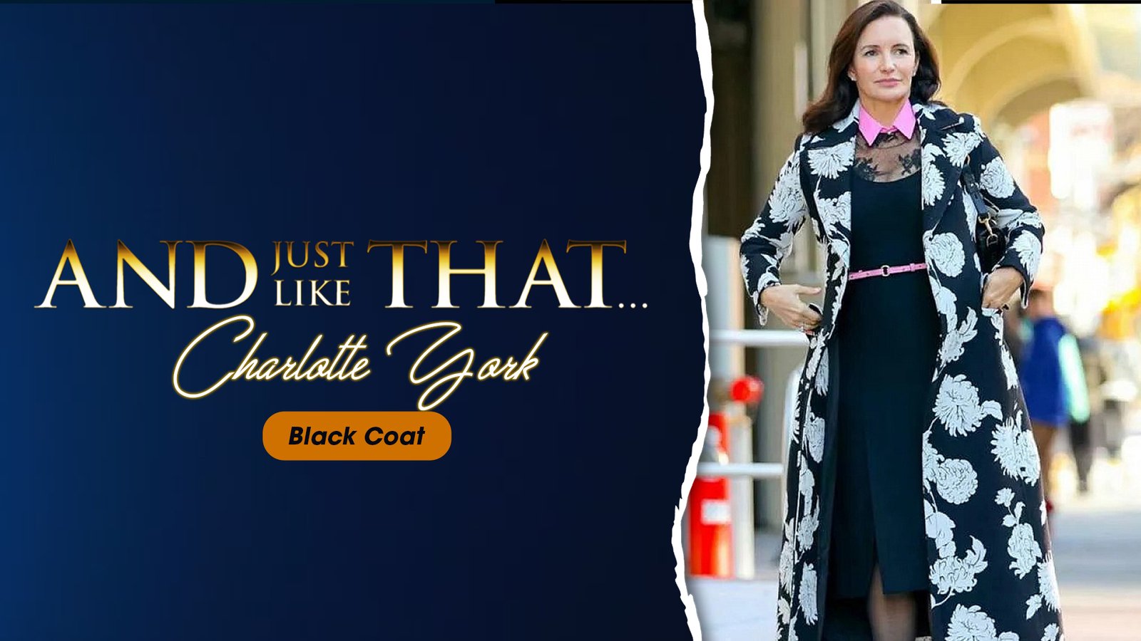 And Just Like That 2023 Charlotte York Black Coat