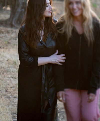 Monica Bellucci Black Trench Coat